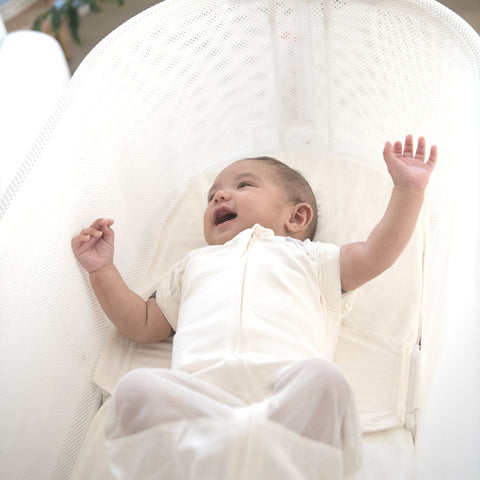SNOO's hip-healthy swaddle