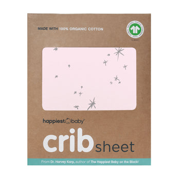Rose galaxy standard size crib sheet in box color--rose-galaxy
