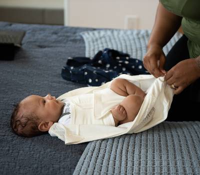 Baby sleep advice: Swaddle