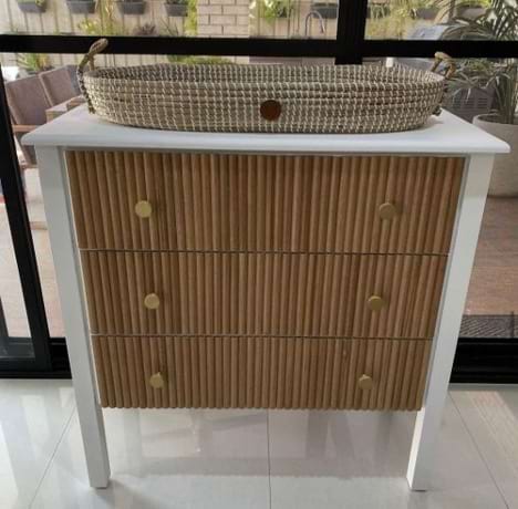 Upcycled nursery dresser